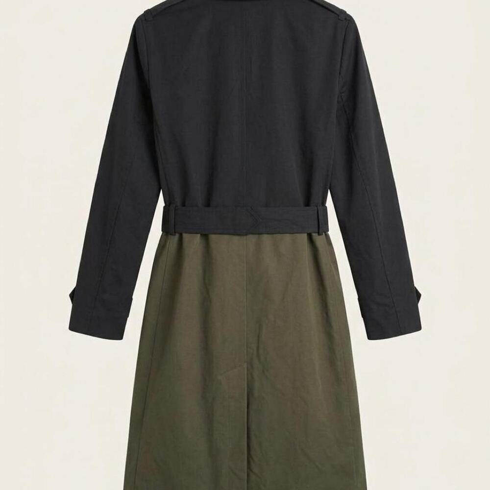 Express colorblock trench coat black - Picture 2 of 5